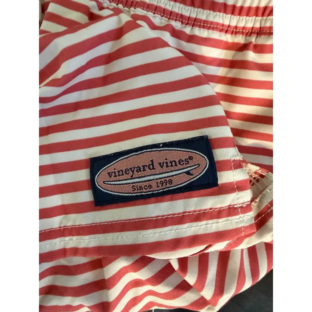 Vineyard Vines Boys Size L 16 American Flag Stars & Stripes Swim Trunks  Shorts